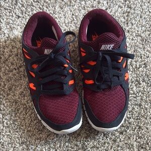 Nike Women's Burgundy, Black & Orange Athletic Sneakers